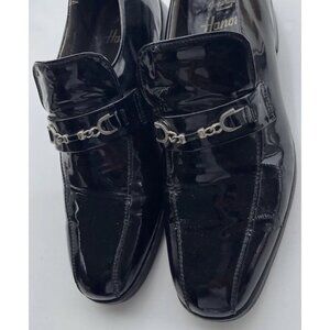 Vintage Hanover Plain Toe Blucher Shoes Men’s Sz 9.5 D/Black Silver Shoes